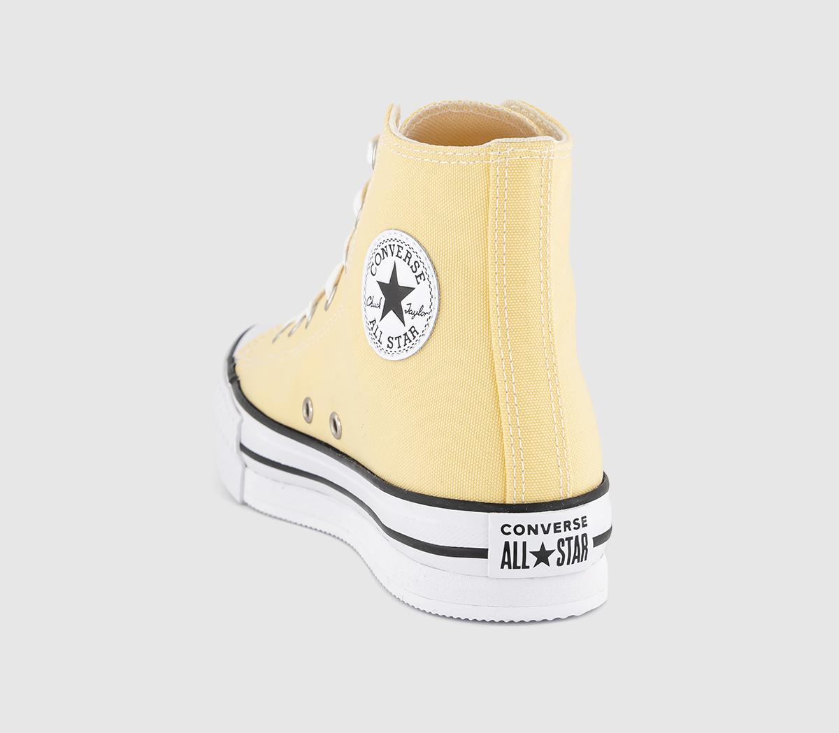 ConverseAll Star Eva Lift Hi Platform Junior TrainersSunny Oasos White Black