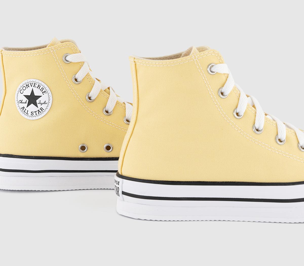 ConverseAll Star Eva Lift Hi Platform Junior TrainersSunny Oasos White Black