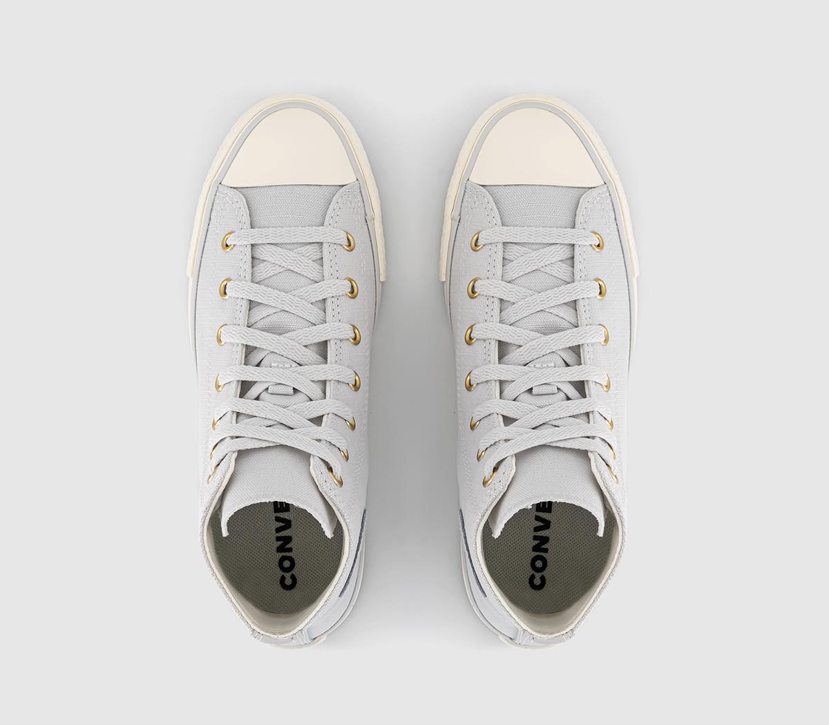 ConverseAll Star Eva Lift Hi Jnr Trainers ConverseAll Star Eva Lift Hi Jnr TrainersBarely Grey Egret Gold