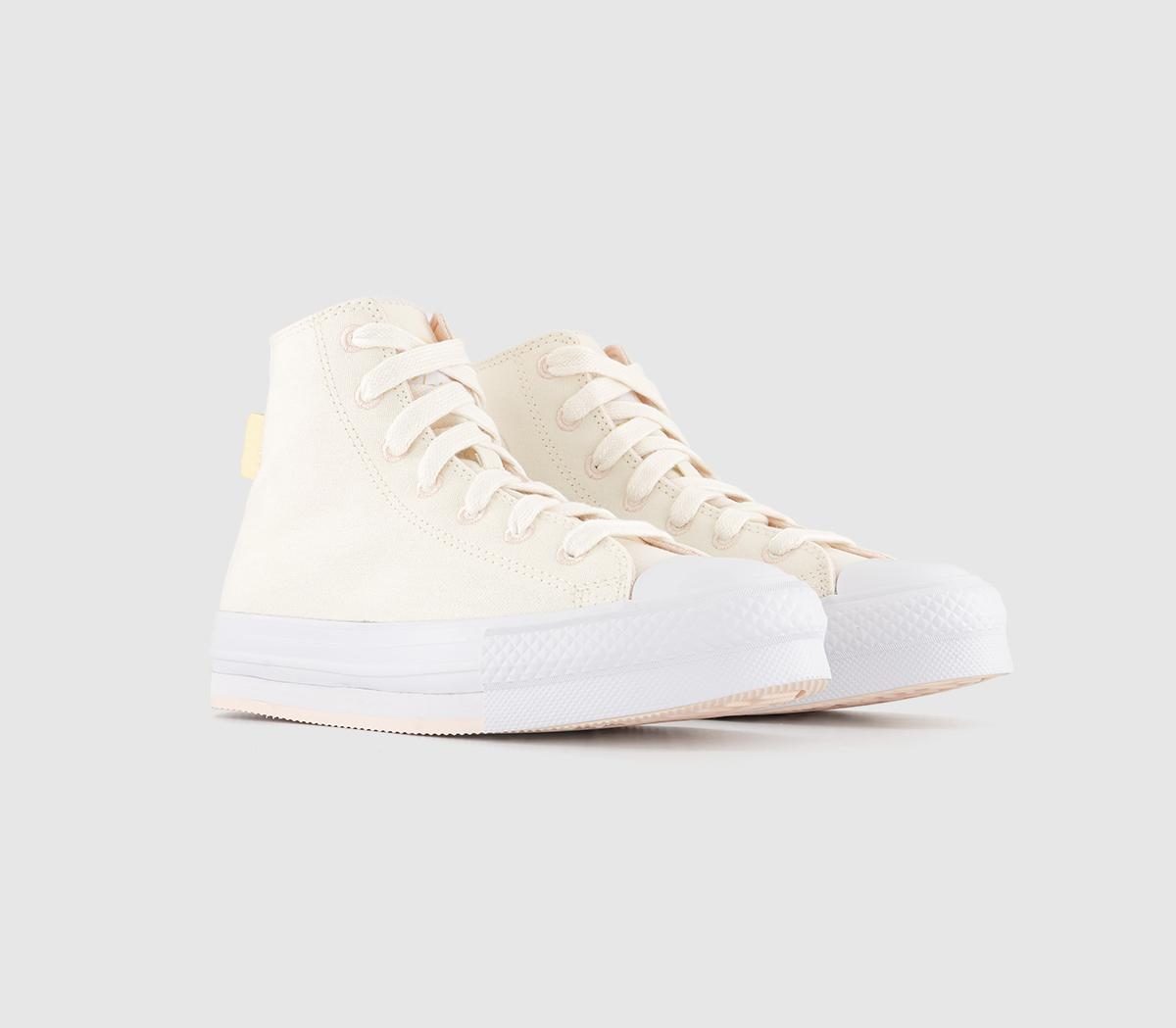 ConverseAll Star Eva Lift Hi TrainersEgret Open Sesame Fable Pink