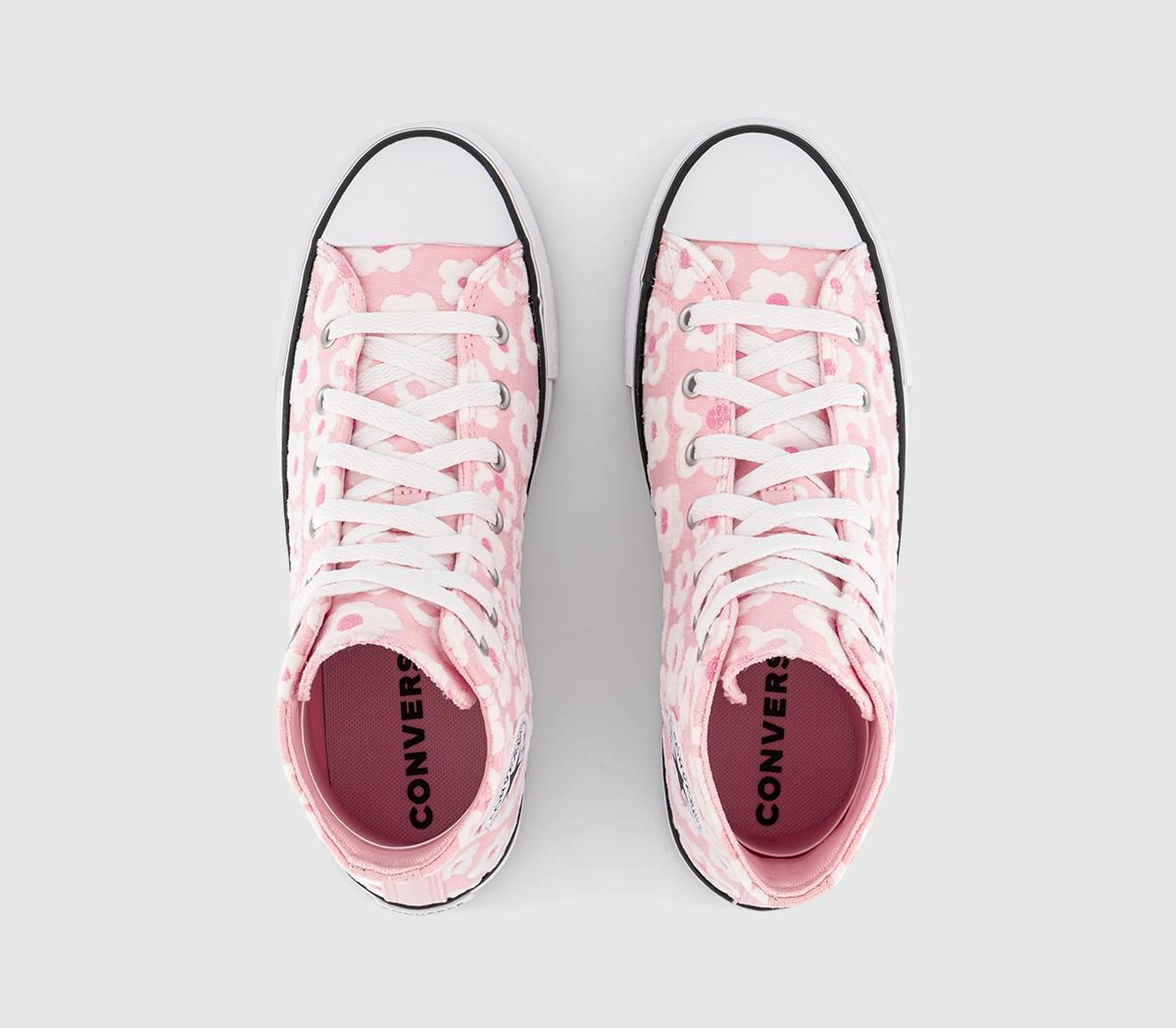 ConverseAll Star Eva Lift Hi Trainers Junior ConverseAll Star Eva Lift Hi Trainers JuniorDonut Glaze Oops Pink White