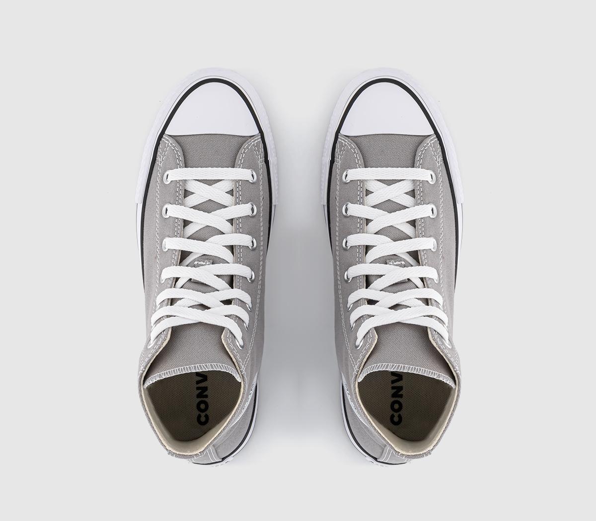 Converse All Star Eva Lift Hi Jnr Trainers Converse All Star Eva Lift Hi Jnr Trainers Totally Neutral White Black