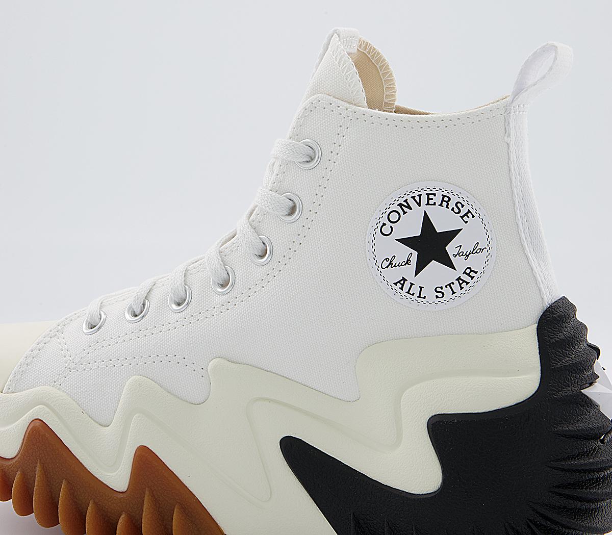 Converse Run Star Motion Platform Trainers Converse Run Star Motion Platform Trainers White Black Gum