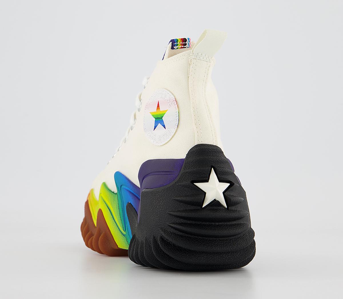 Converse Run Star Motion Platform Trainers Converse Run Star Motion Platform Trainers Egret Pride Multi