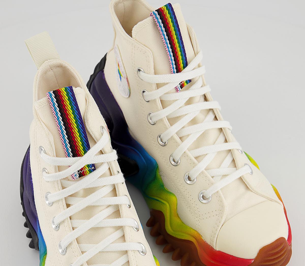 Converse Run Star Motion Platform Trainers Converse Run Star Motion Platform Trainers Egret Pride Multi