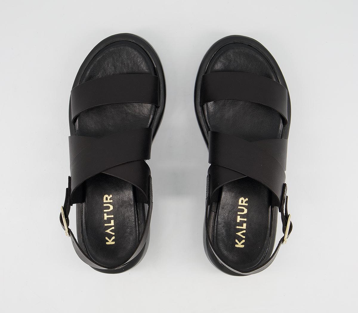 Kaltur Chunky Sandals Black - Women’s Sandals