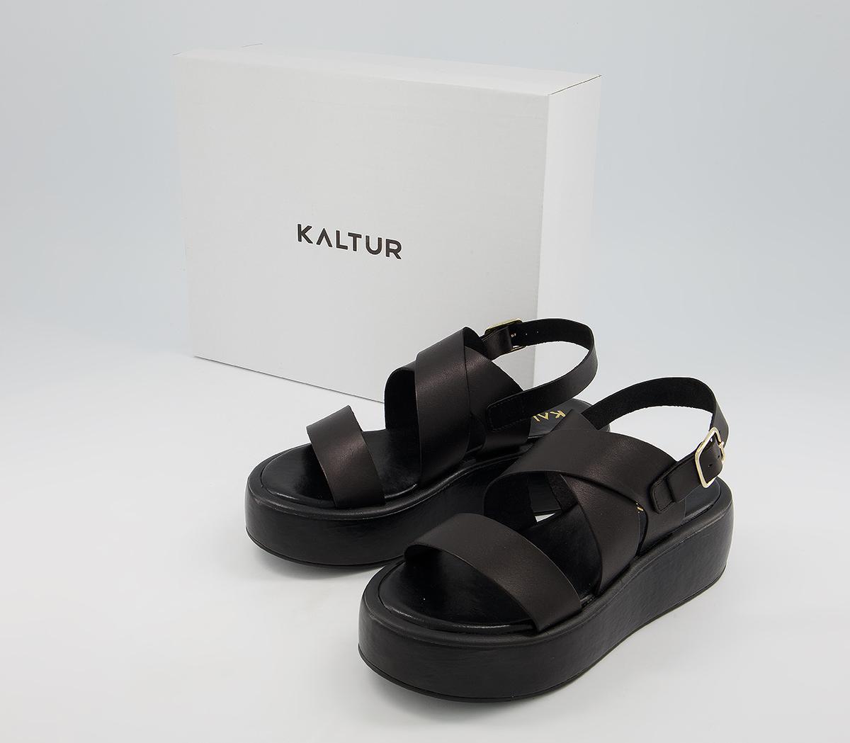 Kaltur Chunky Sandals Black - Women’s Sandals