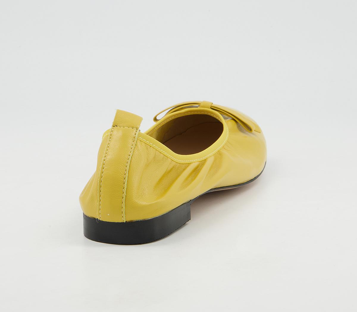 Office Forefront Soft Unlined Ballet Pumps Office Forefront Soft Unlined Ballet Pumps Soft Yellow Leather
