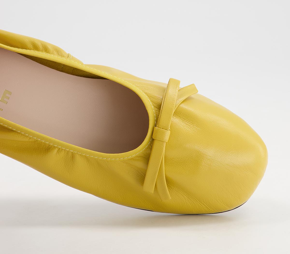 Office Forefront Soft Unlined Ballet Pumps Office Forefront Soft Unlined Ballet Pumps Soft Yellow Leather