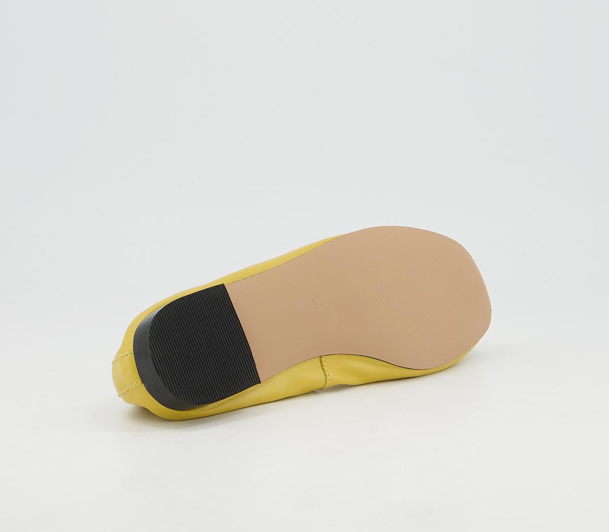 Office Forefront Soft Unlined Ballet Pumps Office Forefront Soft Unlined Ballet Pumps Soft Yellow Leather