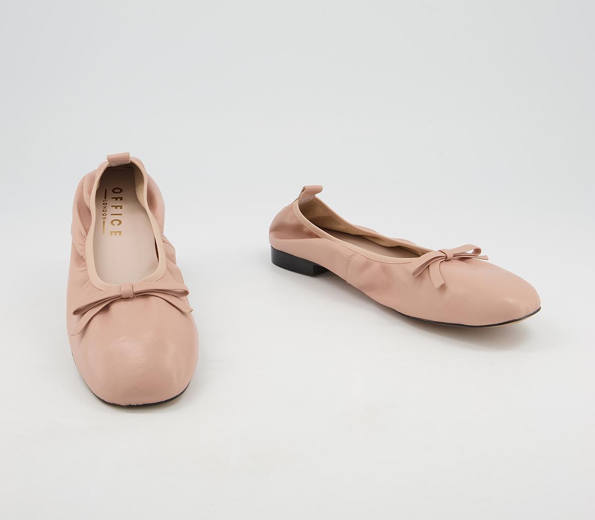 Office Forefront Soft Unlined Ballet Pumps Office Forefront Soft Unlined Ballet Pumps Soft Nude Leather