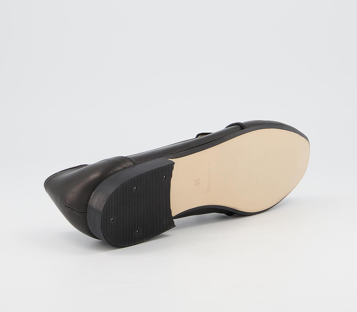 Office Flashlight Slim Bow Loafers Office Flashlight Slim Bow Loafers Black Leather Suede Mix