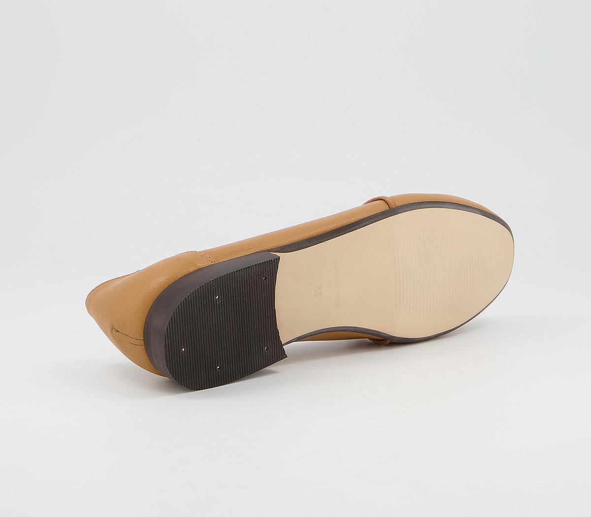 Office Flashlight Slim Bow Loafers Office Flashlight Slim Bow Loafers Ochre Off White Leather Mix