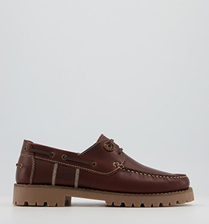 Barbour Stern Boat Shoes Mahogany