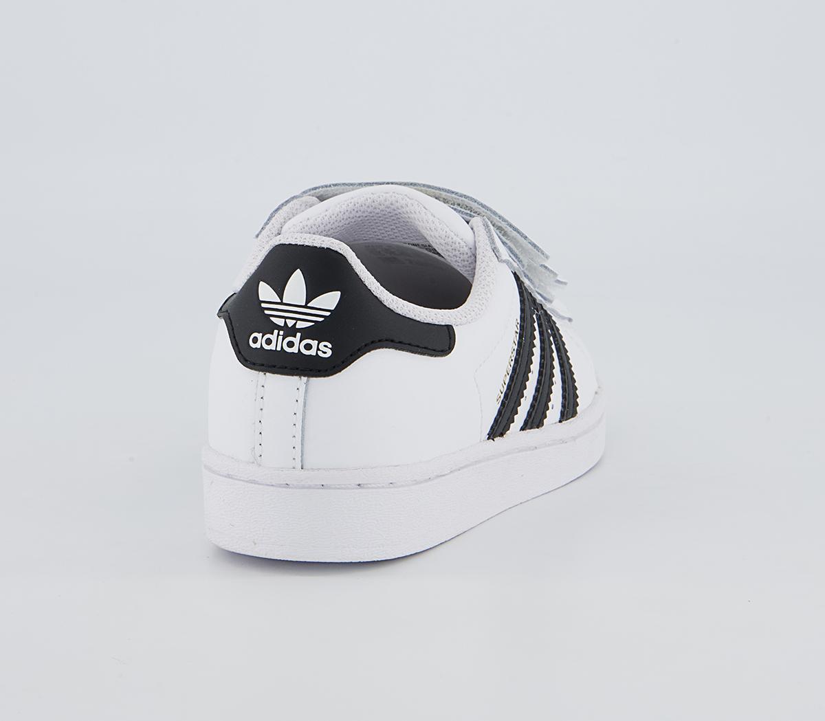 adidas Superstar 3v Youth Trainers adidas Superstar 3v Youth Trainers Core Black White