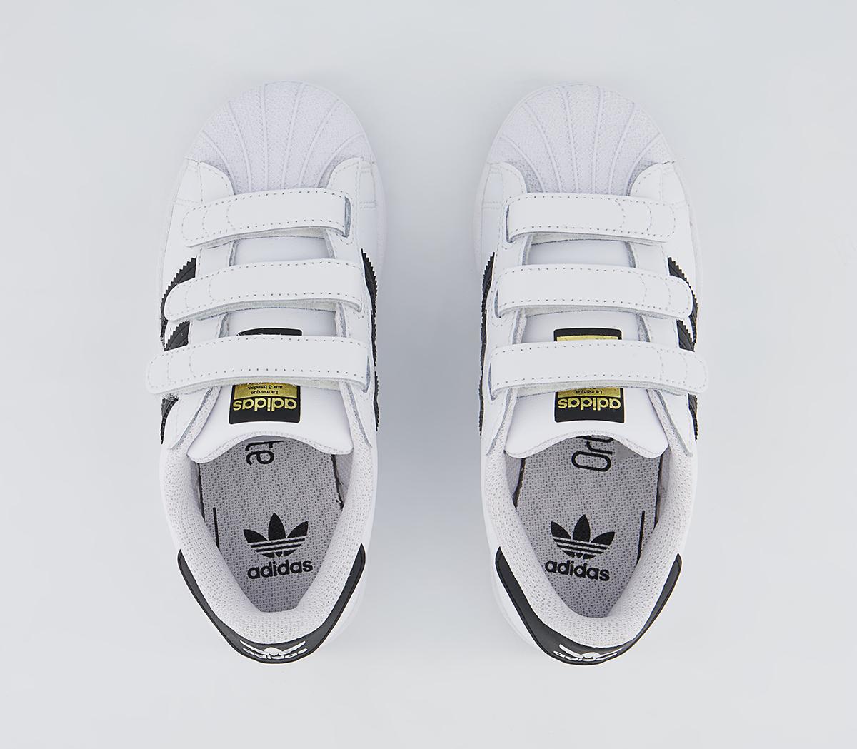 adidas Superstar 3v Youth Trainers adidas Superstar 3v Youth Trainers Core Black White