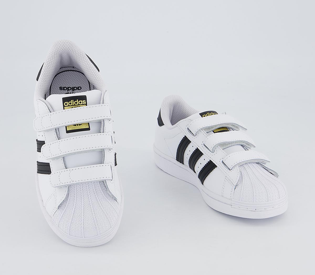 adidas Superstar 3v Youth Trainers adidas Superstar 3v Youth Trainers Core Black White