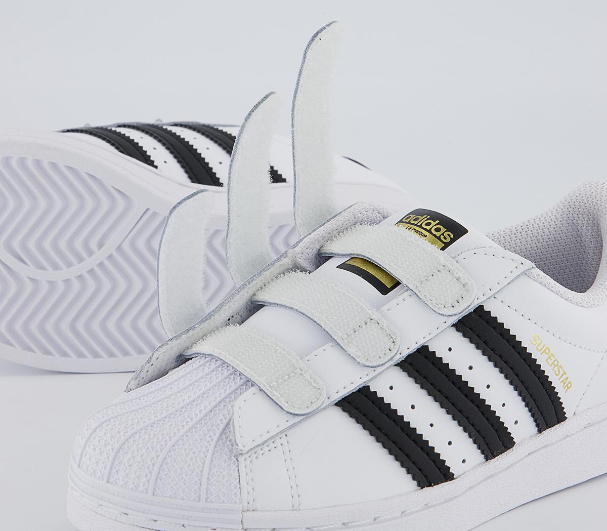 adidas Superstar 3v Youth Trainers adidas Superstar 3v Youth Trainers Core Black White