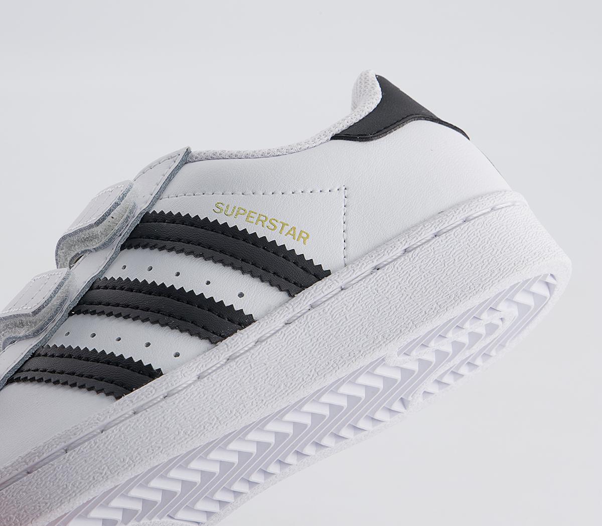 adidas Superstar 3v Youth Trainers adidas Superstar 3v Youth Trainers Core Black White