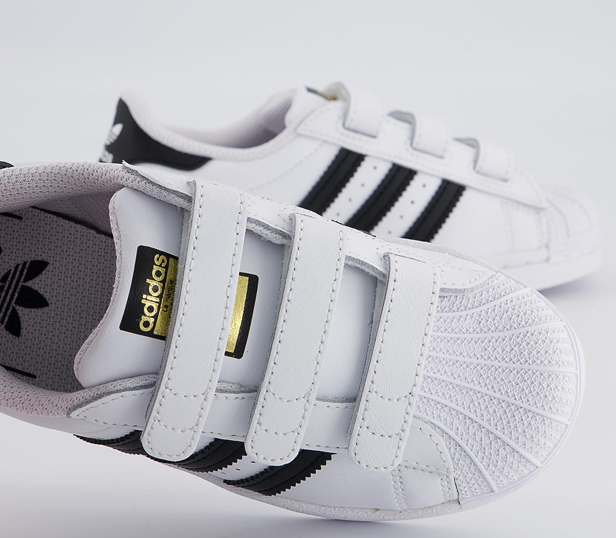 adidas Superstar 3v Youth Trainers adidas Superstar 3v Youth Trainers Core Black White