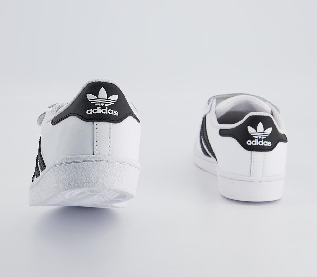 adidas Superstar 3v Youth Trainers adidas Superstar 3v Youth Trainers Core Black White