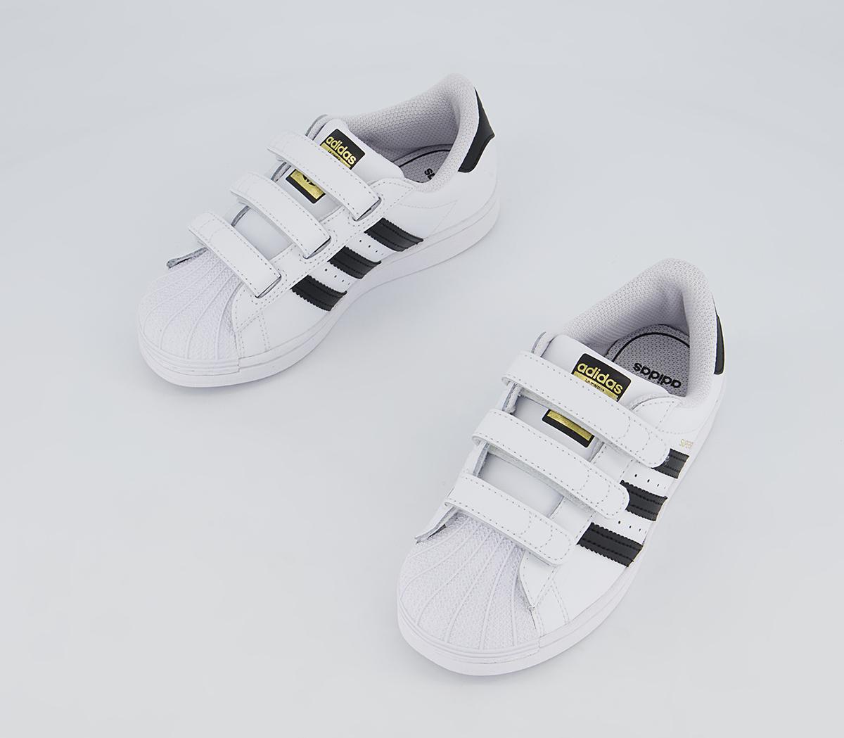 adidas Superstar 3v Youth Trainers adidas Superstar 3v Youth Trainers Core Black White