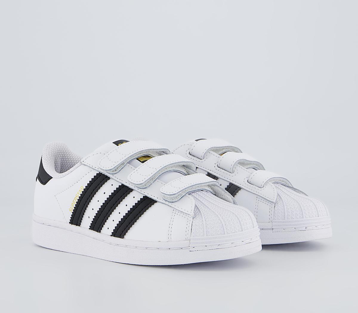adidas Superstar 3v Youth Trainers adidas Superstar 3v Youth Trainers Core Black White