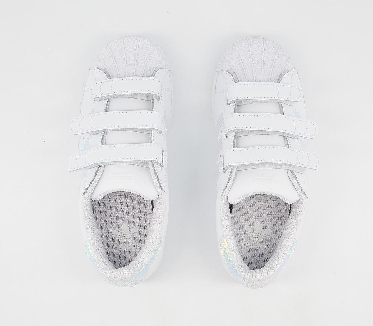 adidas Superstar 3v Trainers adidas Superstar 3v Trainers White Iridescent