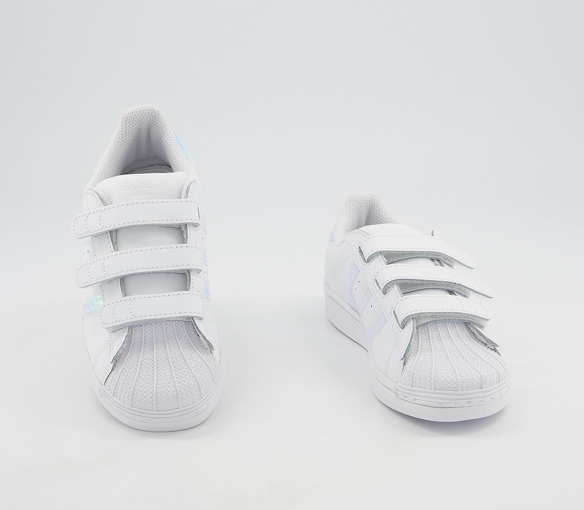 adidas Superstar 3v Trainers adidas Superstar 3v Trainers White Iridescent