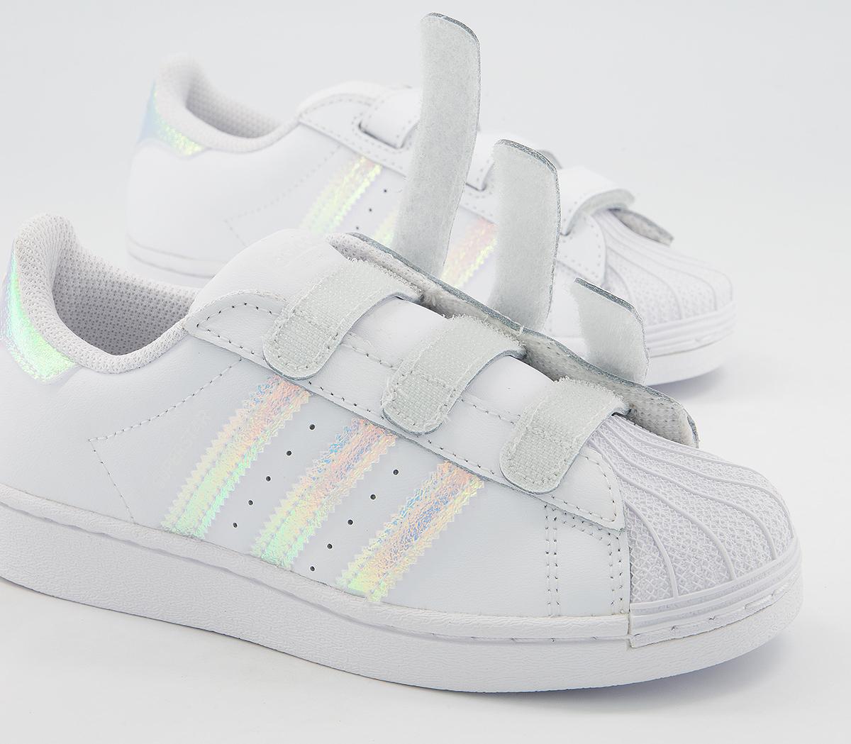 adidas Superstar 3v Trainers adidas Superstar 3v Trainers White Iridescent