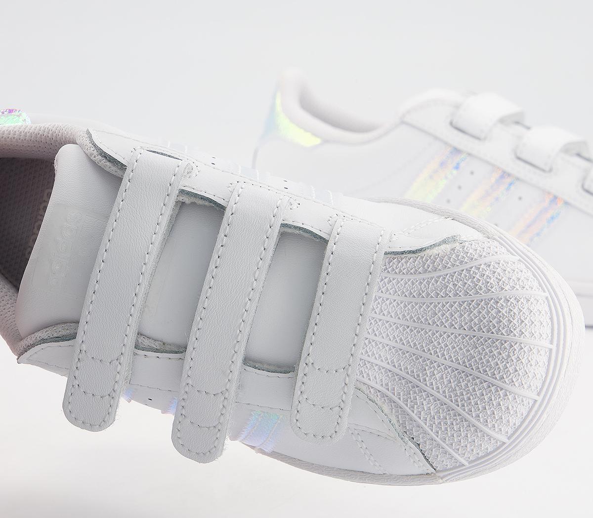 adidas Superstar 3v Trainers adidas Superstar 3v Trainers White Iridescent