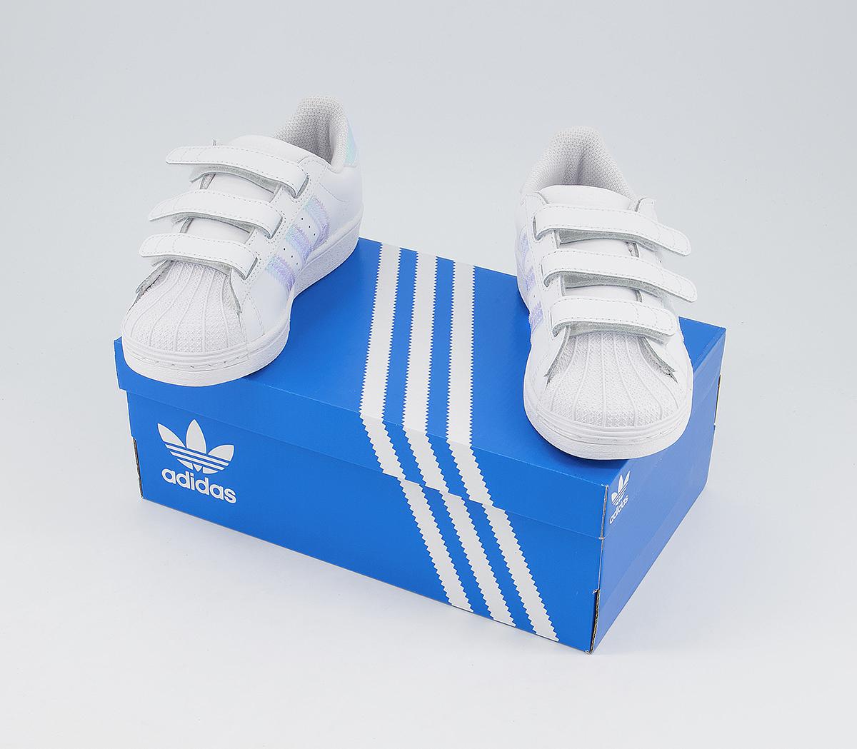 adidas Superstar 3v Trainers adidas Superstar 3v Trainers White Iridescent