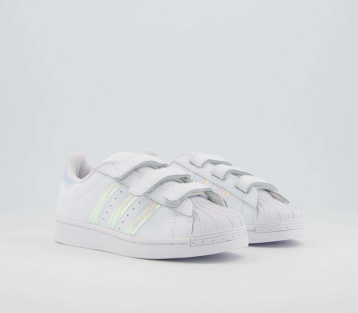 adidas Superstar 3v Trainers adidas Superstar 3v Trainers White Iridescent