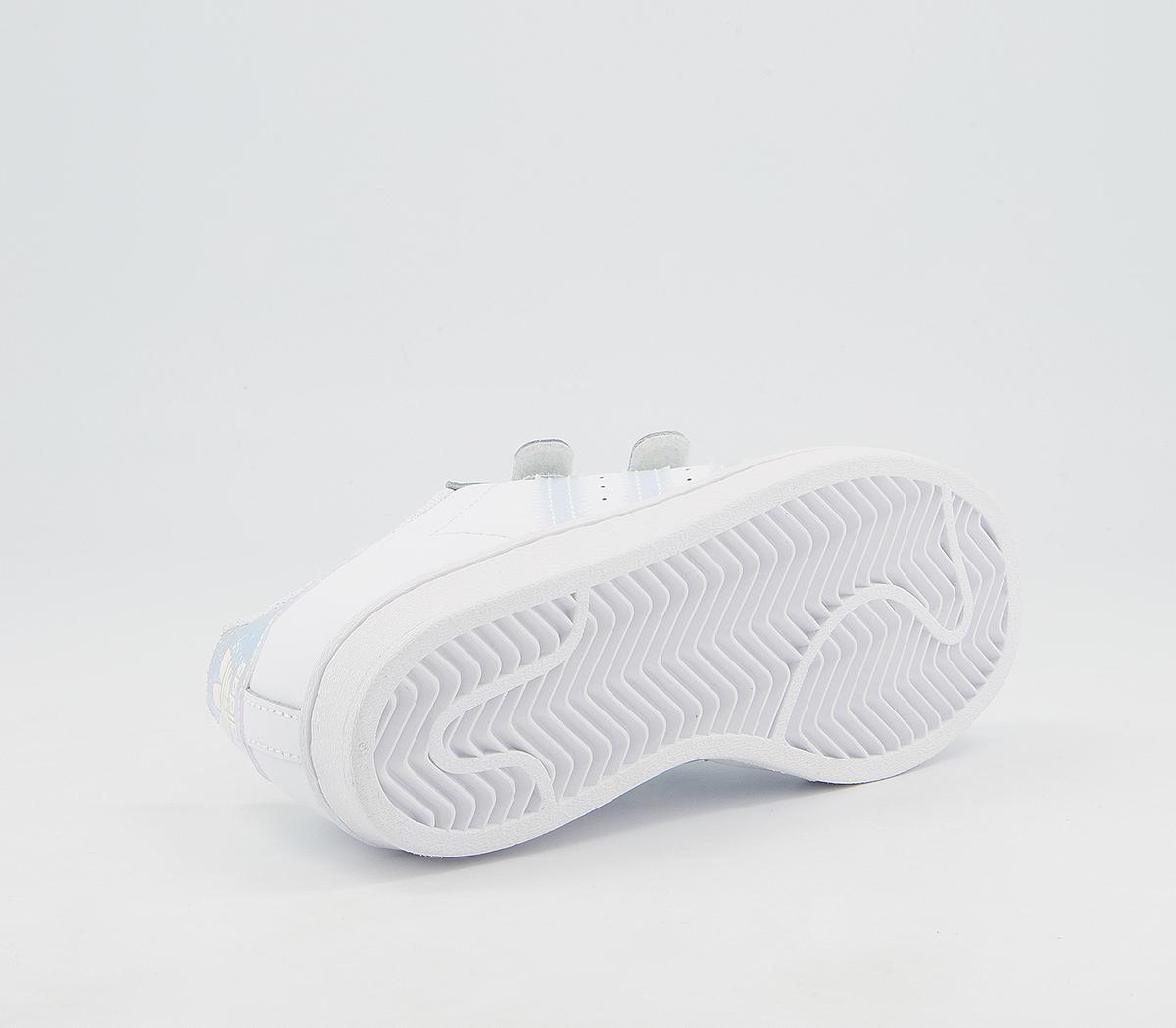 adidas Superstar 3v Trainers adidas Superstar 3v Trainers White Iridescent