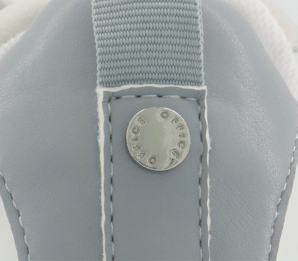 Office Forwards Textured Sole Lace Up Trainers Office Forwards Textured Sole Lace Up Trainers White Blue Nude Mix