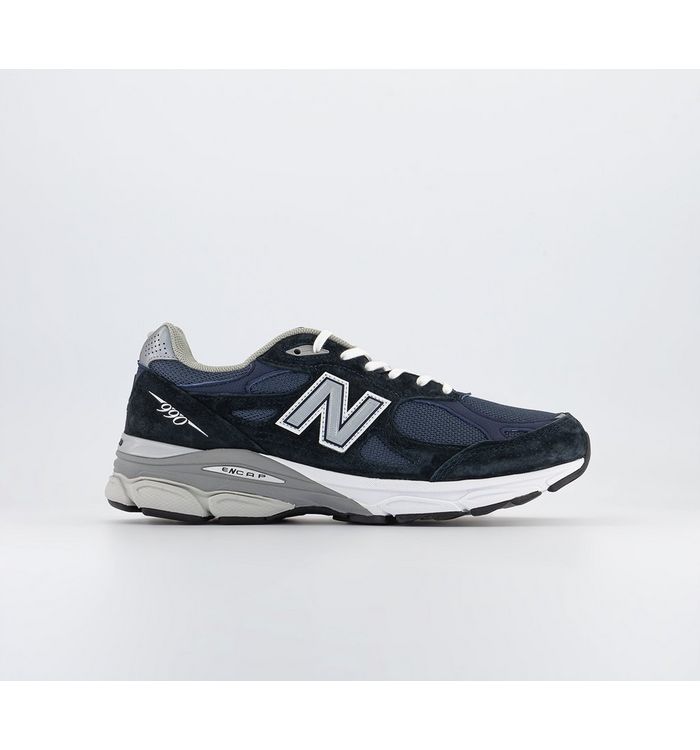 New Balance 990v3 Trainers Navy Grey In Blue
