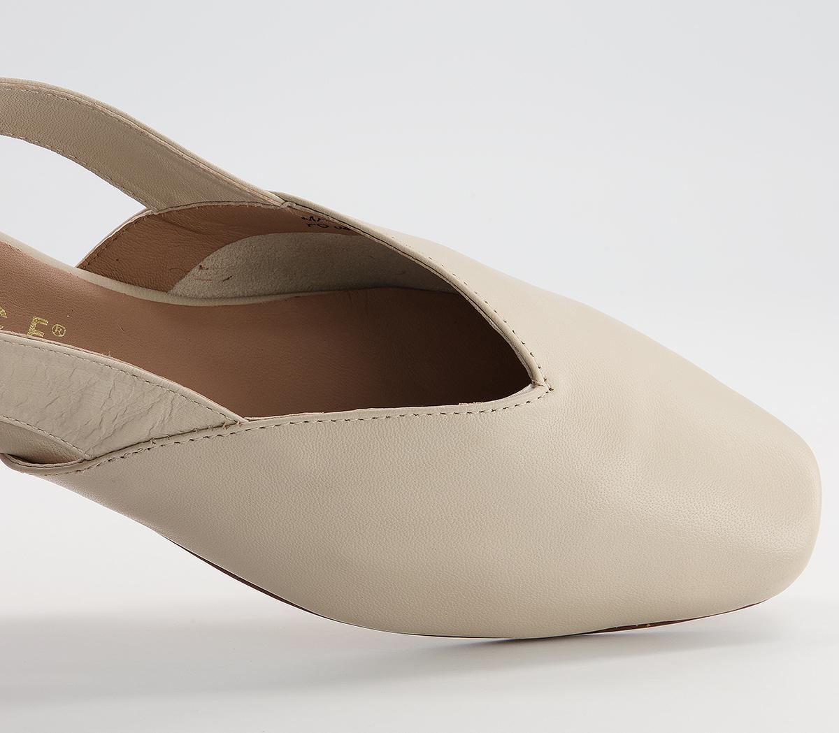 OFFICEFarran Soft Bow Slingback FlatsTaupe Leather