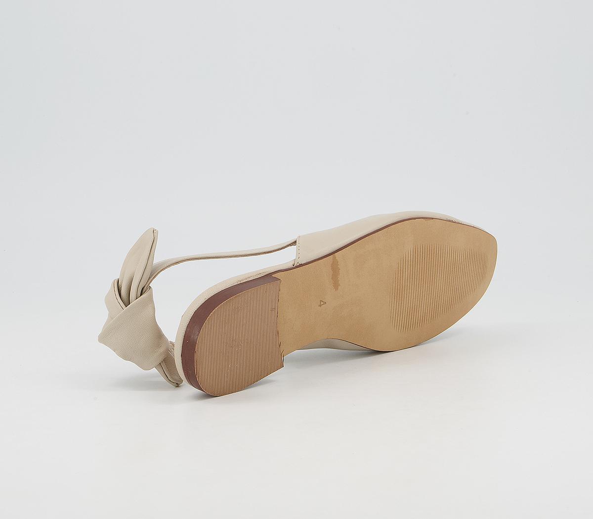 OFFICEFarran Soft Bow Slingback FlatsTaupe Leather