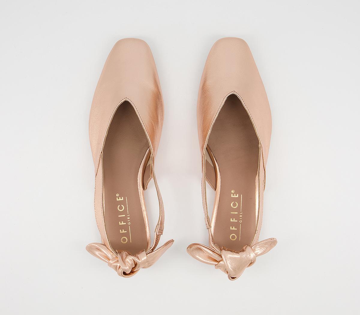 rose gold slingback