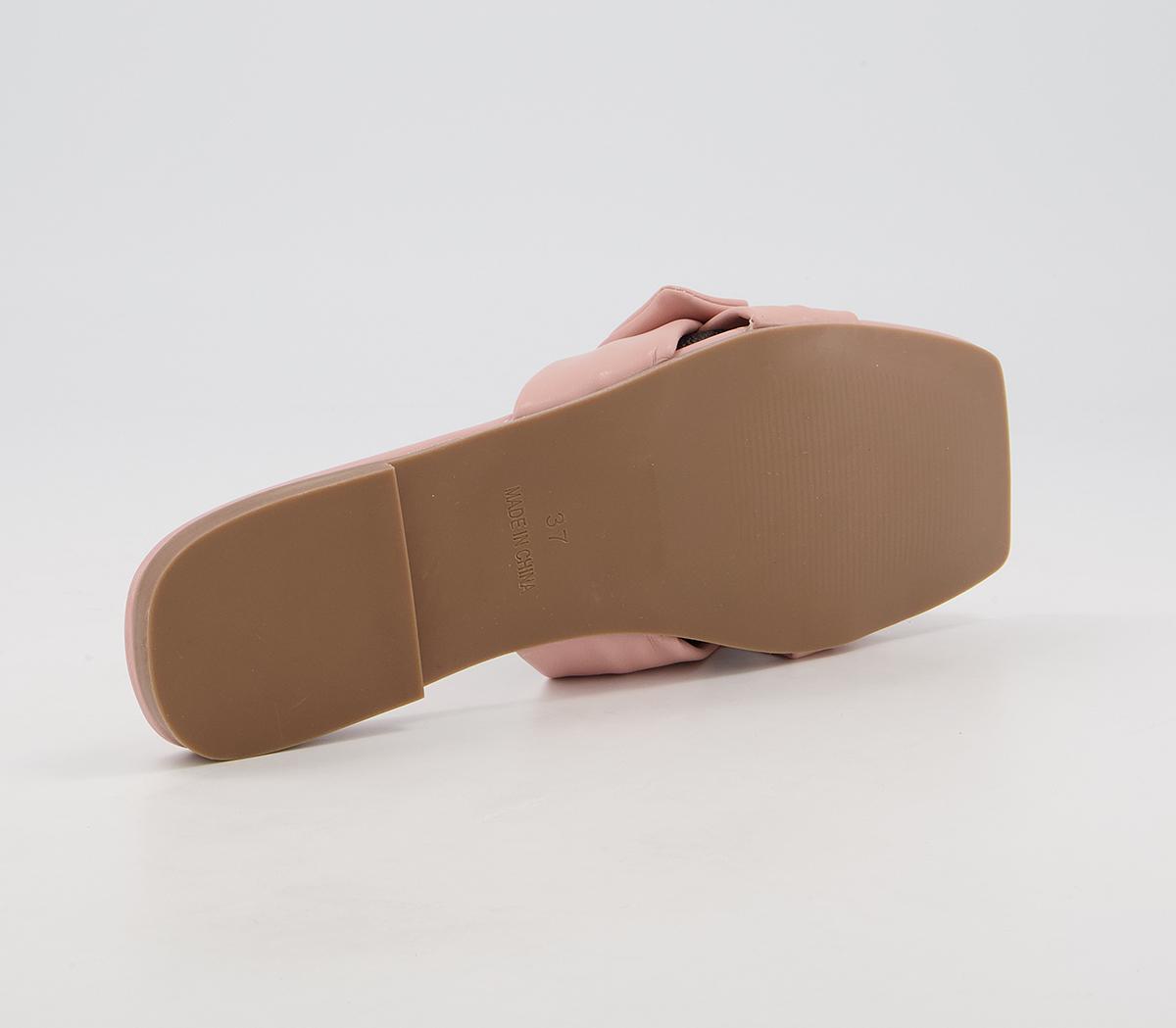 Office Stories Square Toe Bow Mules Office Stories Square Toe Bow Mules Light Pink