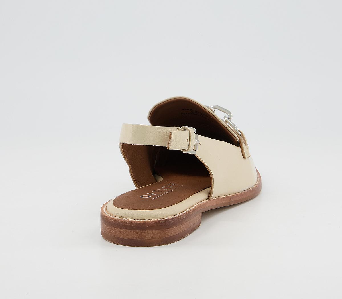 OFFICEFairen Sling Back With Hardware Loafers OFFICEFairen Sling Back With Hardware LoafersBone Leather Croc Mix