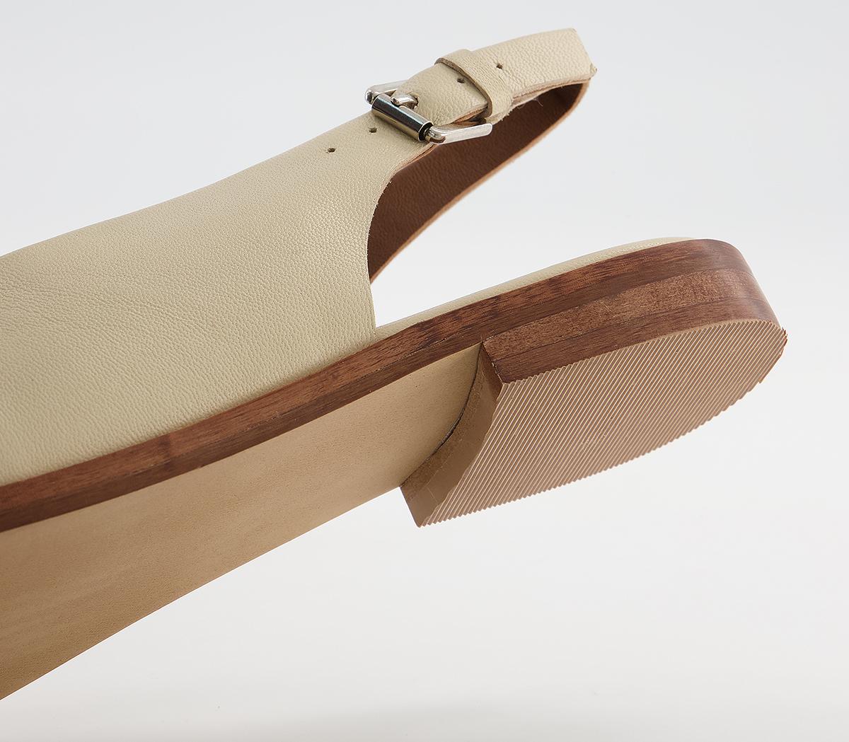 OFFICEFairen Sling Back With Hardware LoafersBone Leather Croc Mix