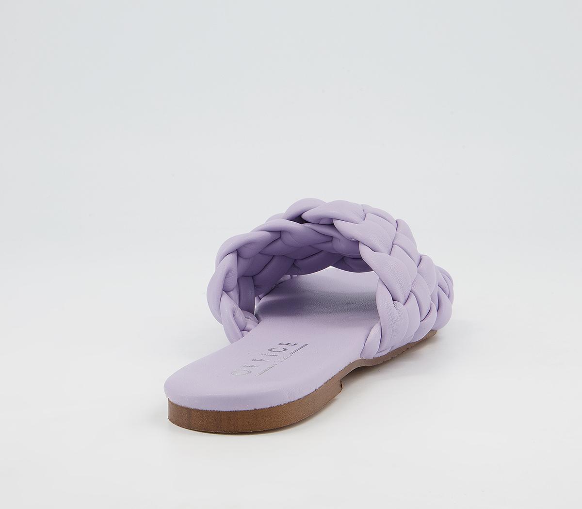 Office Stare Plaited Cross Strap Mules Office Stare Plaited Cross Strap Mules Lilac