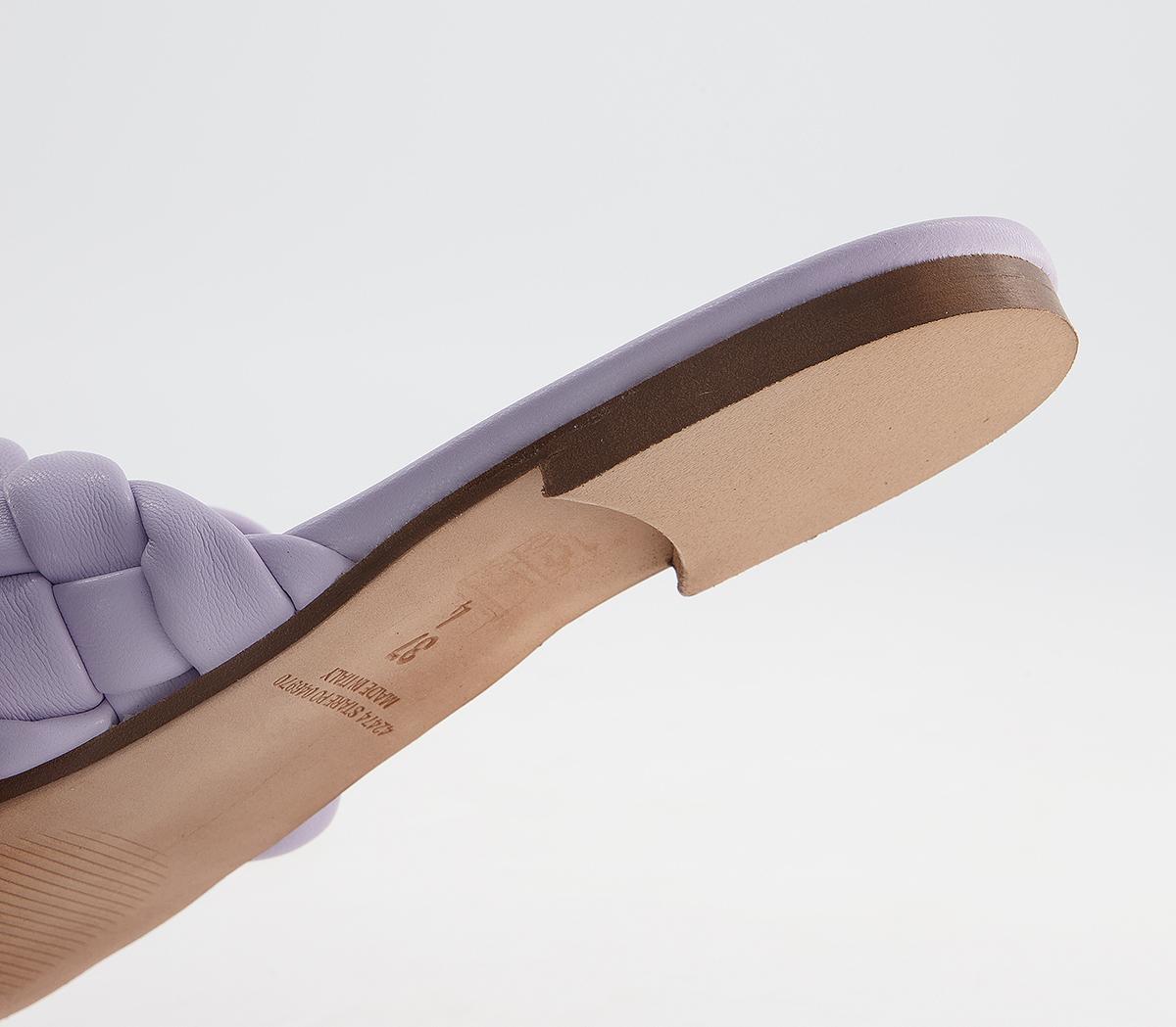 Office Stare Plaited Cross Strap Mules Office Stare Plaited Cross Strap Mules Lilac