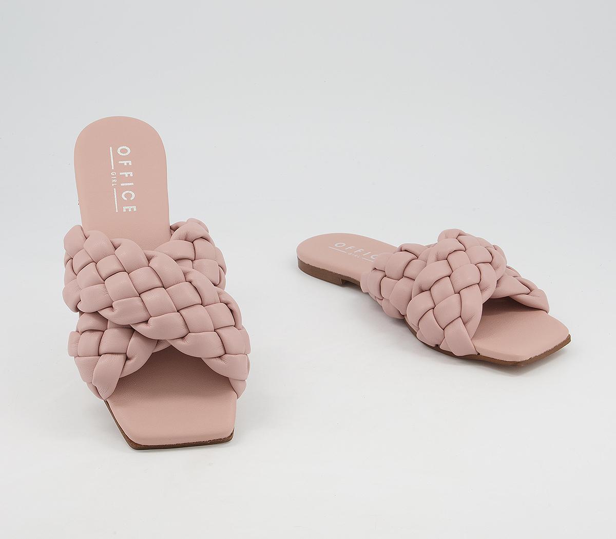 Office Stare Plaited Cross Strap Mules Office Stare Plaited Cross Strap Mules Nude