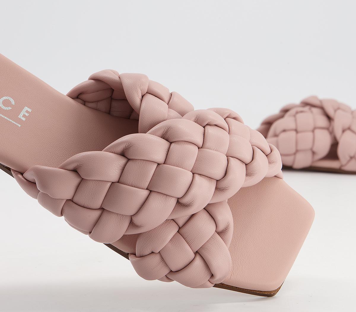 Office Stare Plaited Cross Strap Mules Office Stare Plaited Cross Strap Mules Nude