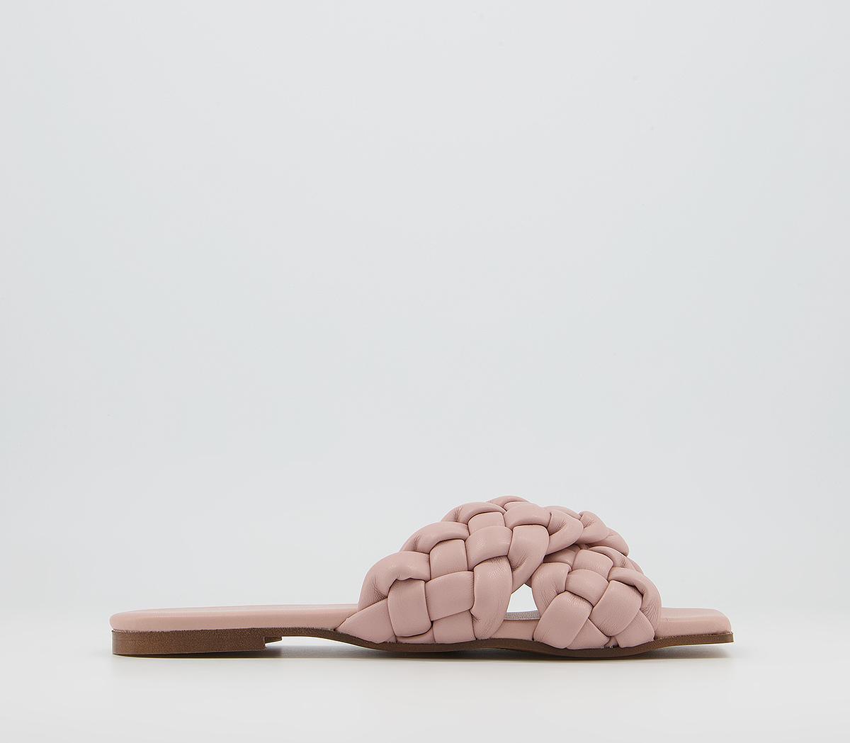 OfficeStare Plaited Cross Strap Mules OfficeStare Plaited Cross Strap MulesNude