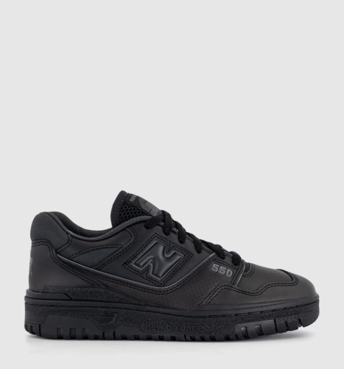 Black leather new balance hotsell