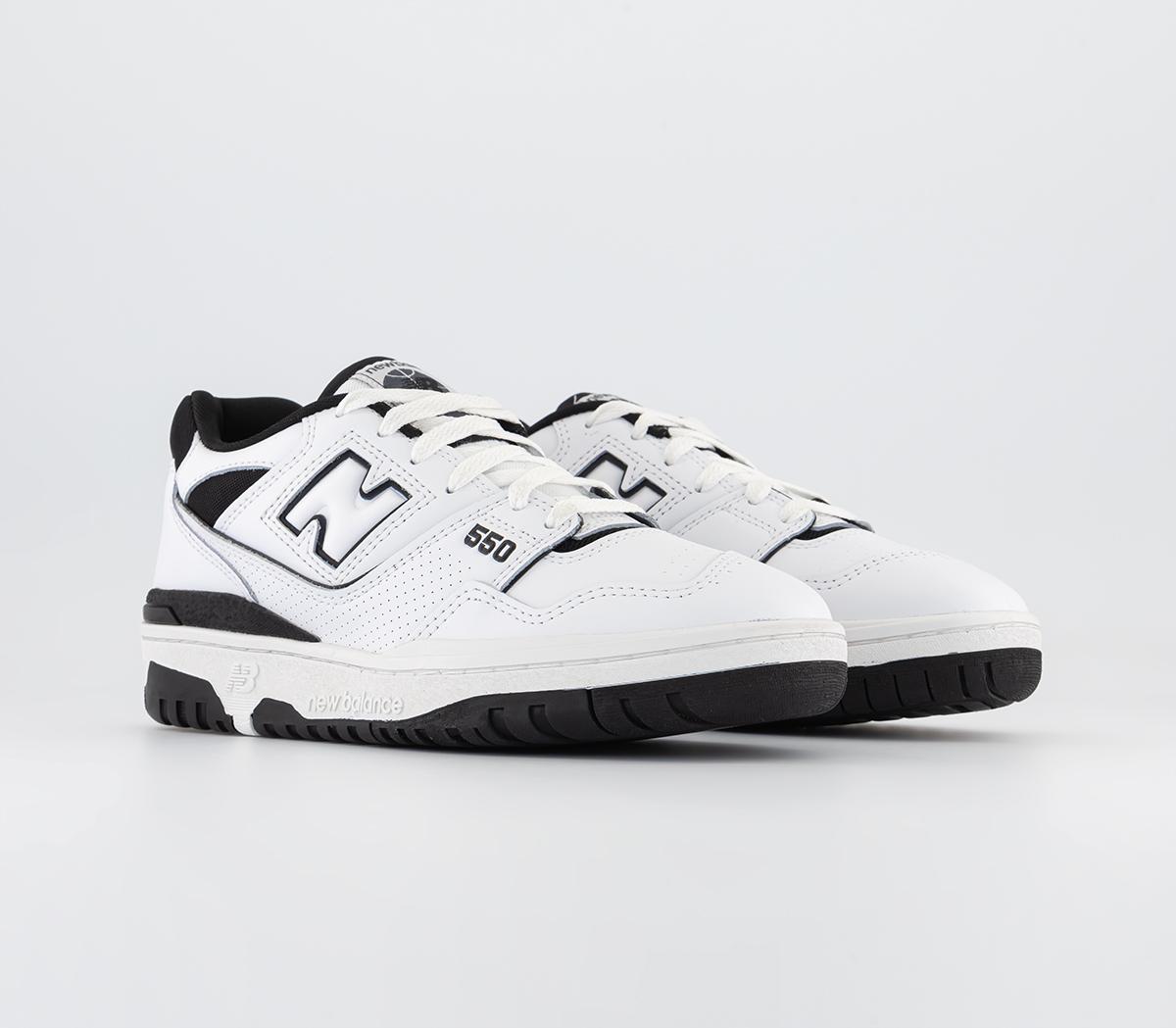 New Balance BB550 Trainers White Black - Unisex Sports