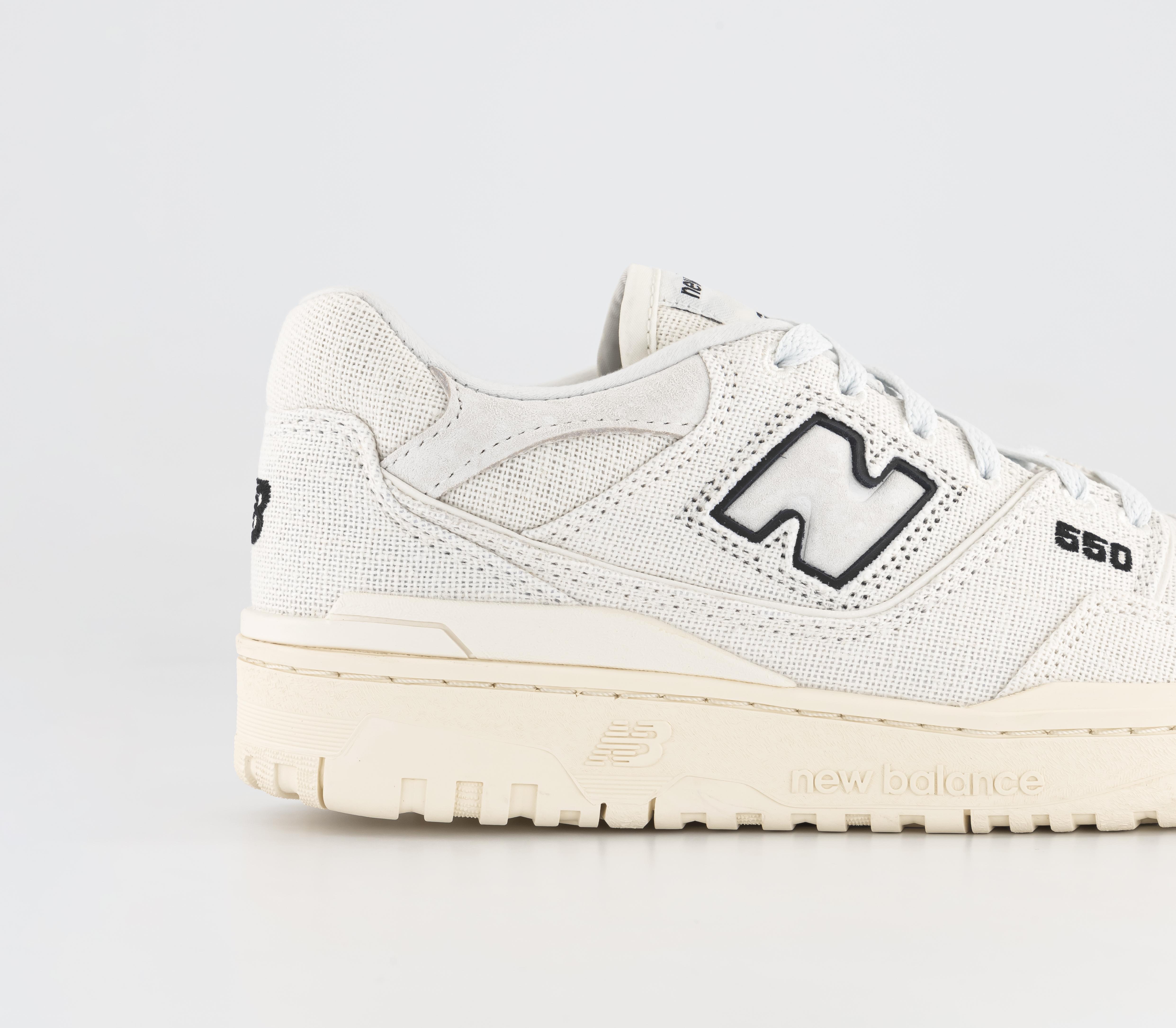 New Balance BB550 Trainers Off White Canvas Men's Trainers